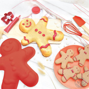 Coffret ustensiles pâtisserie pour enfants bonhomme pain d’épice