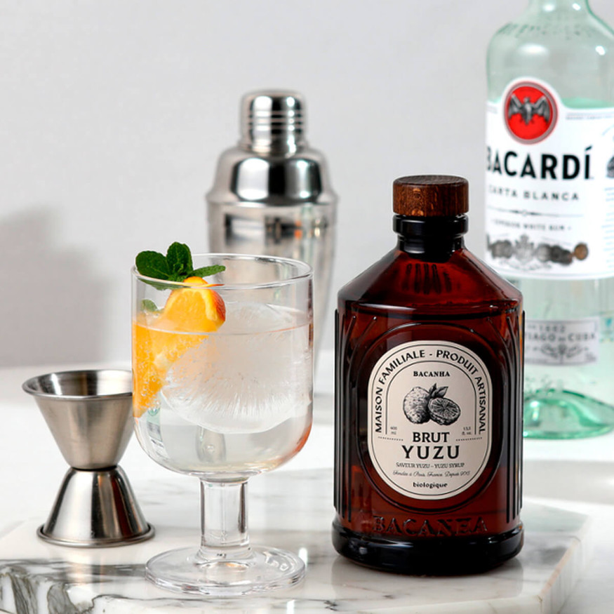 Sirop brut de yuzu bio 400 ml - Bacanha