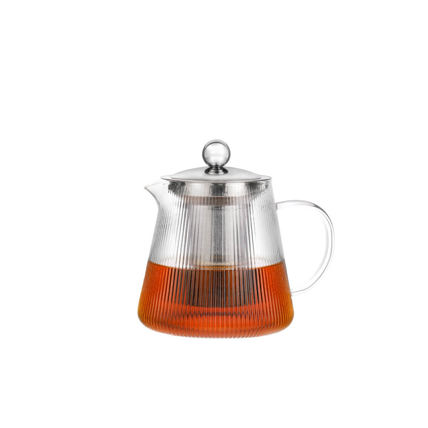 Théière transparente en verre et inox Darjeeling 1.20 l - Cr