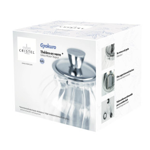 Théière transparente en verre et inox Gyokuro 1.20 l - Crist