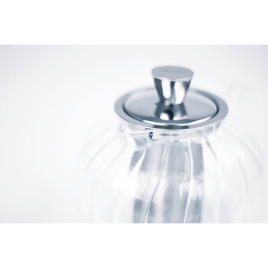 Théière transparente en verre et inox Gyokuro 1.20 l - Crist