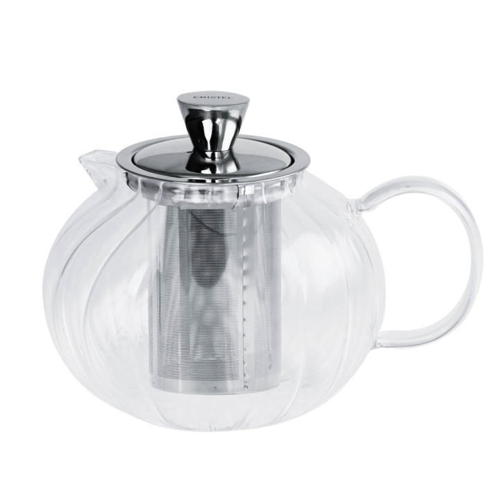 Théière transparente en verre et inox Gyokuro 1.20 l - Crist