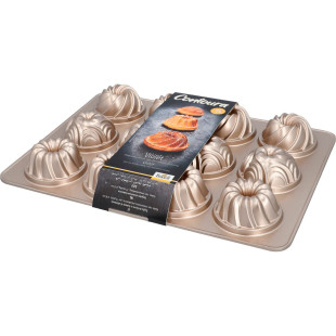 Moule bundt cake : Contoura Violet 12 petits gâteaux 8 cm en