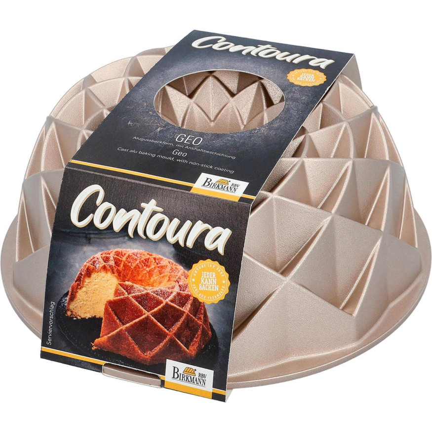 Moule bundt cake : Contoura Geo Pandora en fonte d´aluminium