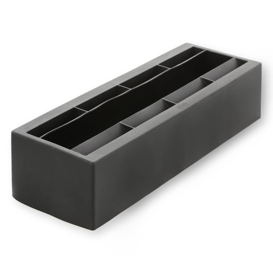 Moule à bûche de Noël ronde en silicone noir 30 cm 10/12 par