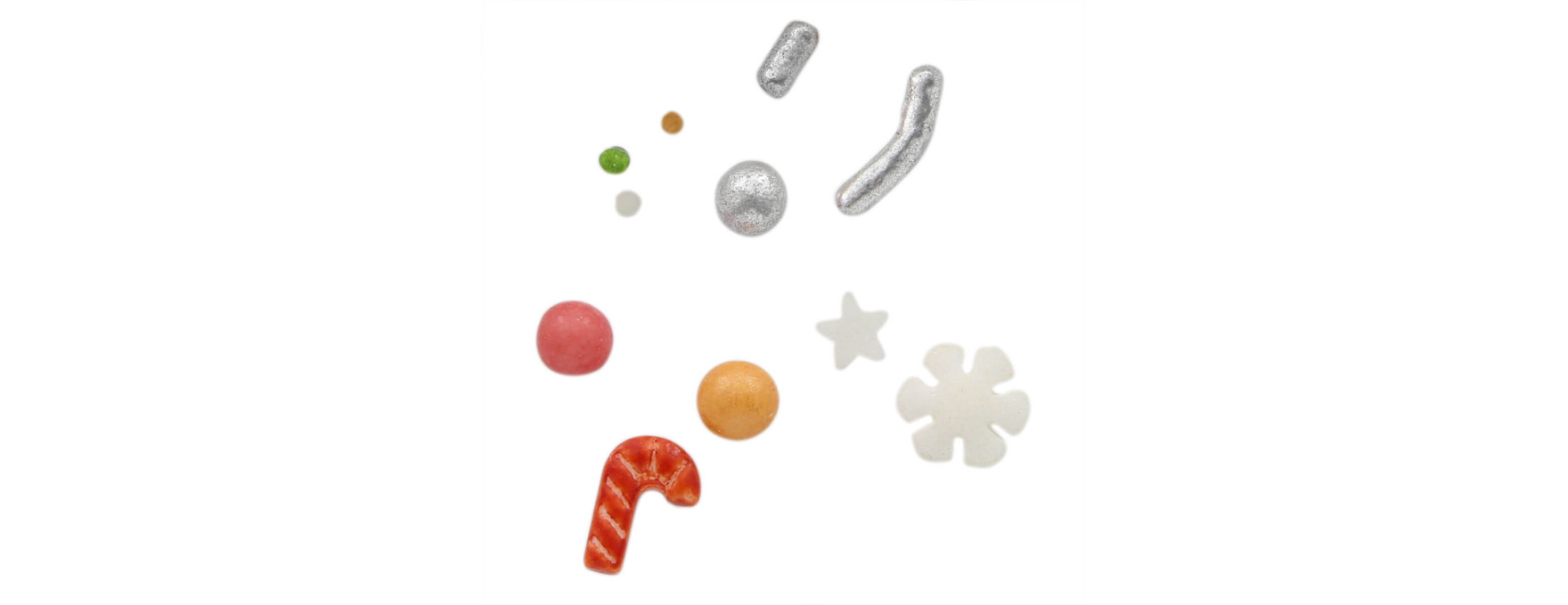 Décor à parsemer : mélange sprinkles de Noël