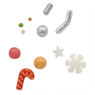 Décor à parsemer : mélange sprinkles de Noël