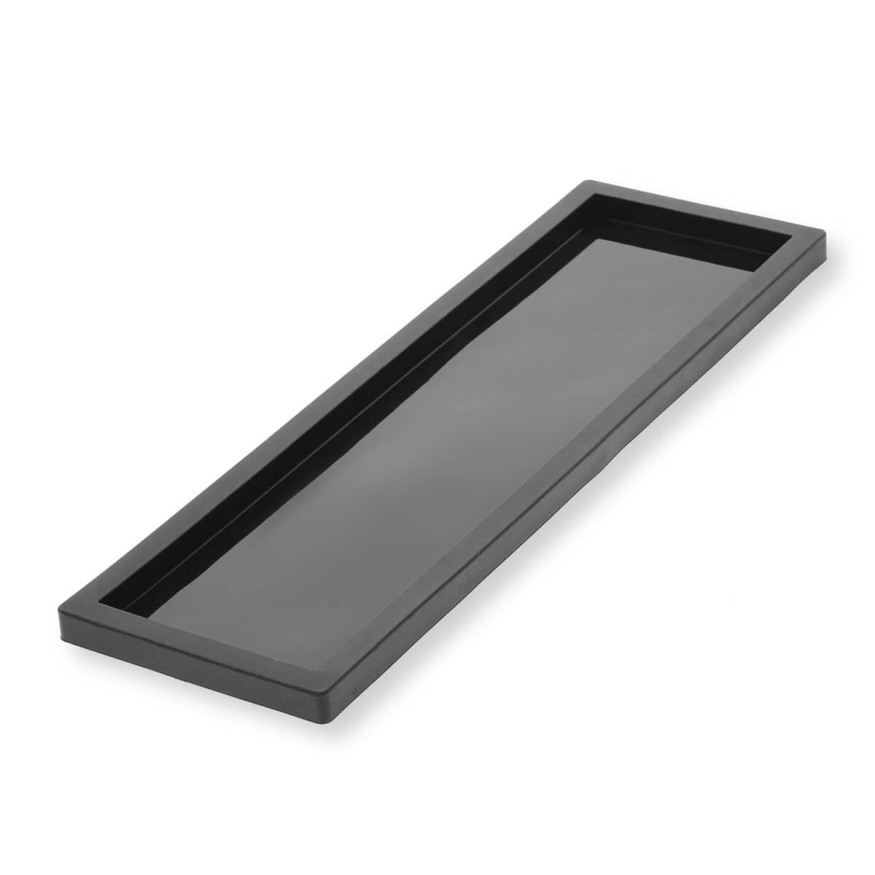 Tapis à rebord rectangulaire en silicone pour base de bûche 