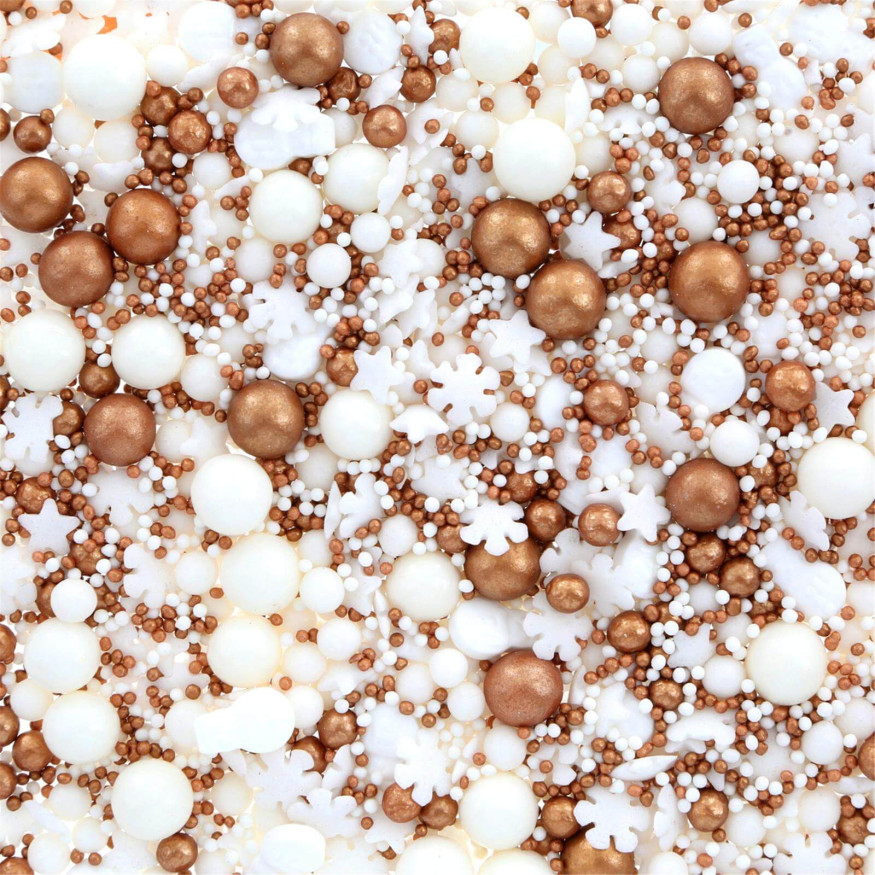Décor à parsemer : mélange sprinkles de Noël Etoile, Flocon