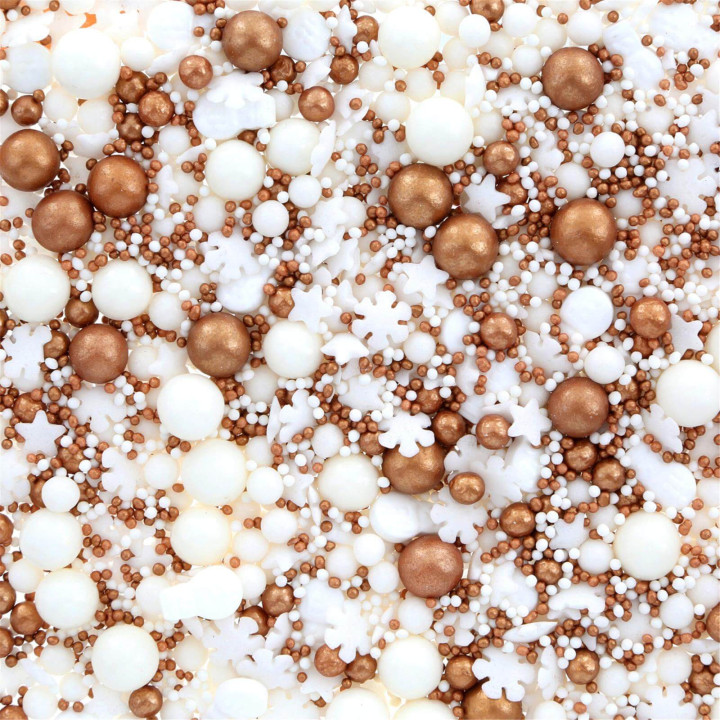 Décor à parsemer : mélange sprinkles de Noël Etoile, Flocon