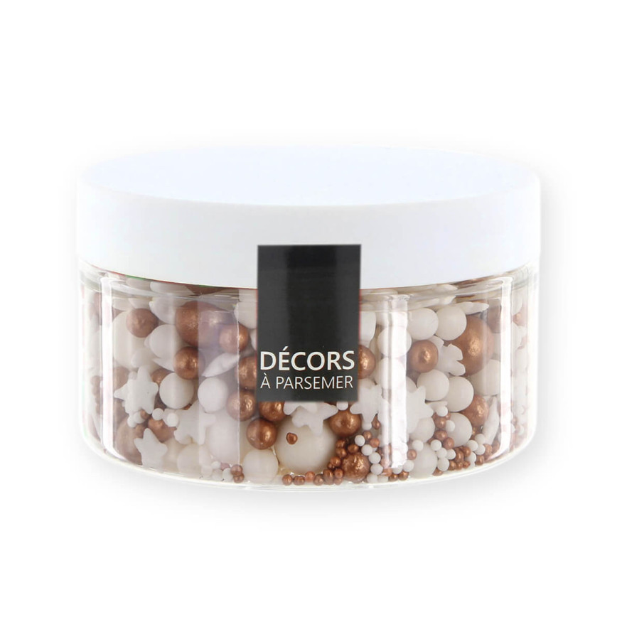 Décor à parsemer : mélange sprinkles de Noël Etoile, Flocon
