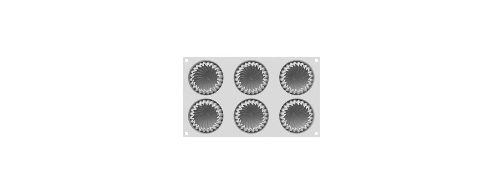 Moule en silicone 3D 6 mini Wave - Silikomart