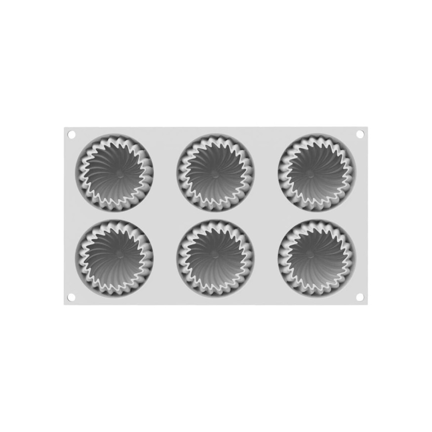 Moule en silicone 3D 6 mini Wave - Silikomart