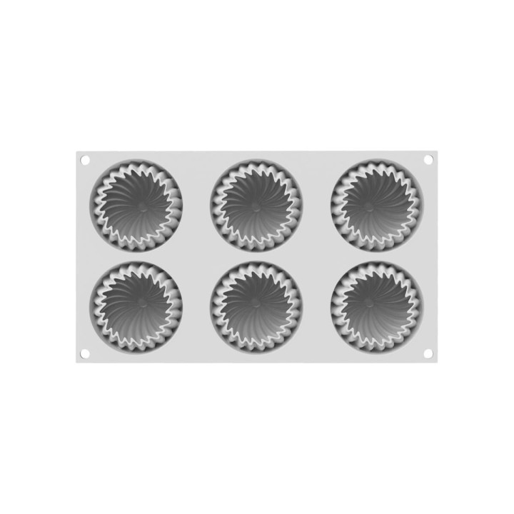 Moule en silicone 3D 6 mini Wave - Silikomart