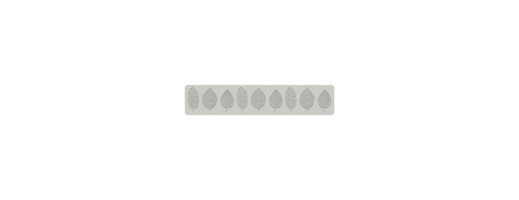 Moule tapis en silicone 3D pour décoration en forme de feuilles