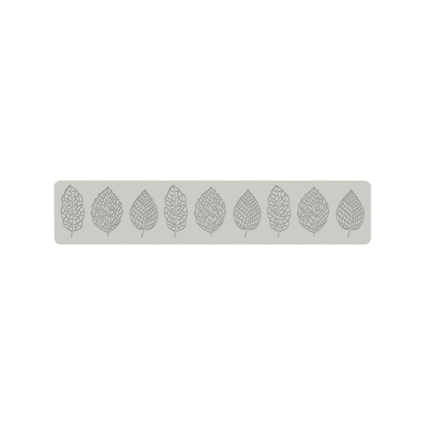 Moule tapis en silicone 3D pour décoration en forme de feuilles