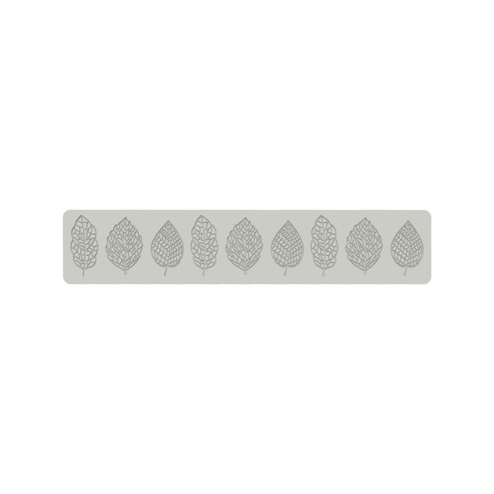Moule tapis en silicone 3D pour décoration en forme de feuilles