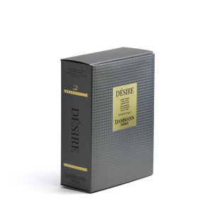 Coffret de thés Désire : 20 sachets cristal de thés noirs aromatisés