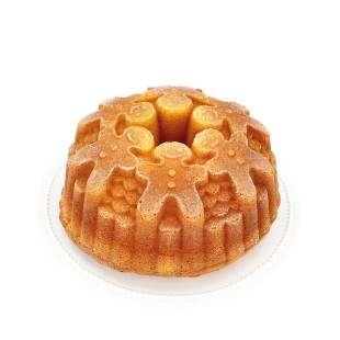 Moule bundt cake : Contoura Gingerman de Noël en fonte d´aluminium