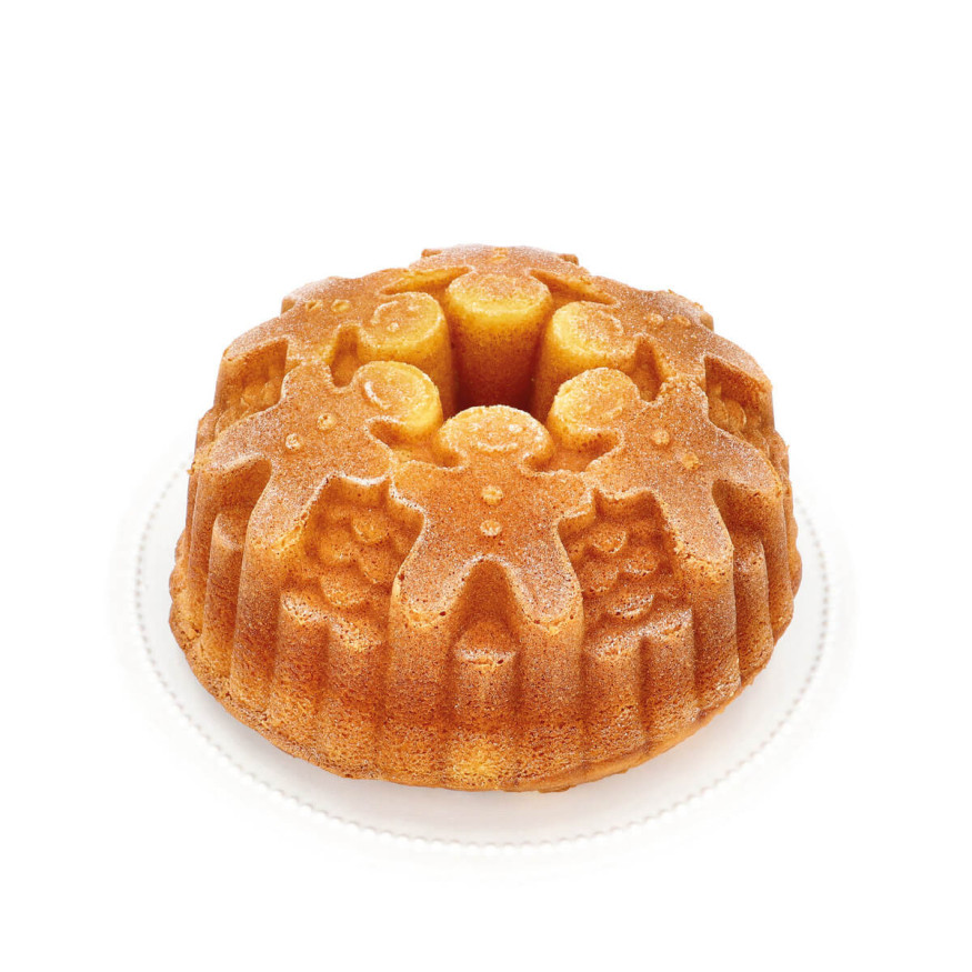 Moule bundt cake : Contoura Gingerman de Noël en fonte d´aluminium