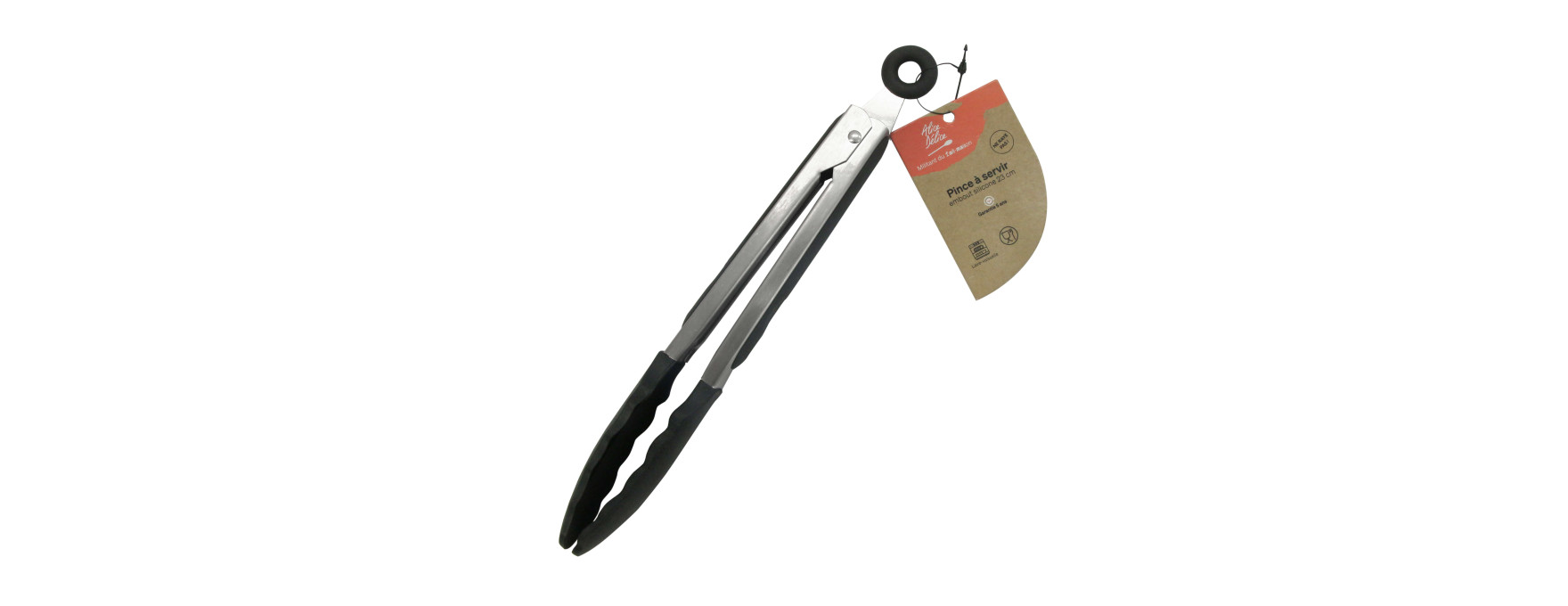 Pince à servir embouts silicone  23 cm - Alice Délice