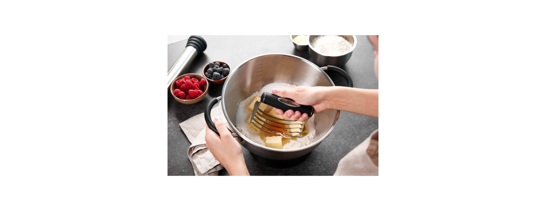 Mélangeur à pâte Batedo en inox 12.8 cm - Gefu