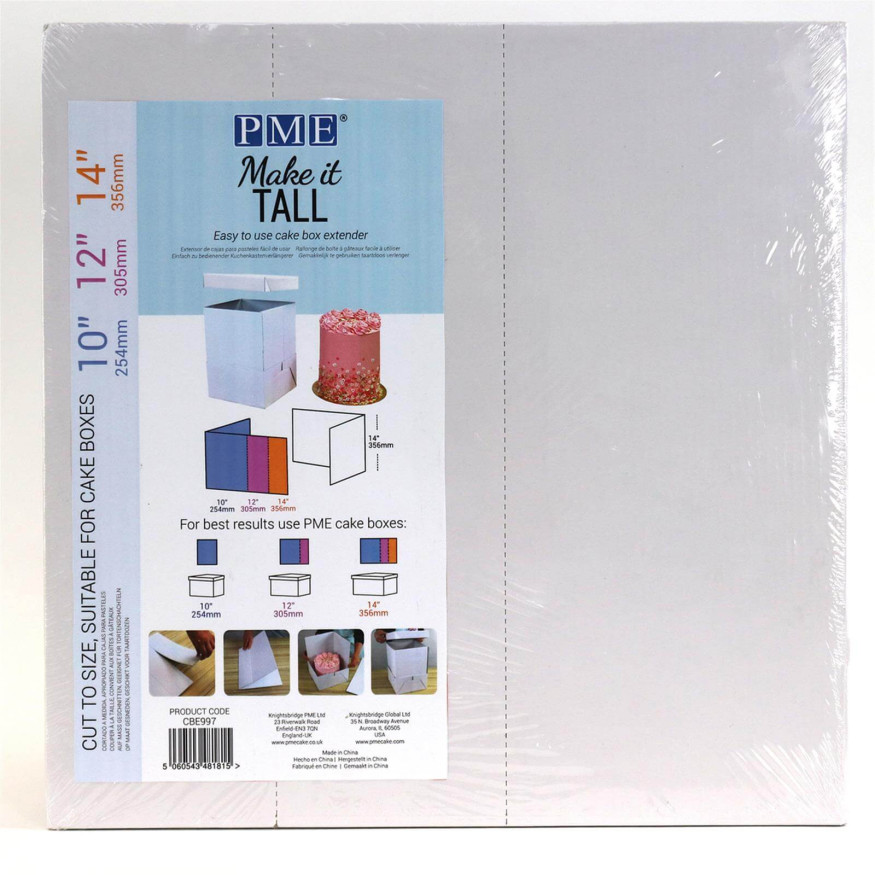Extension pour boîte à gâteaux 25.4, 30.5 ou 35.6 sur 35.6 cm
