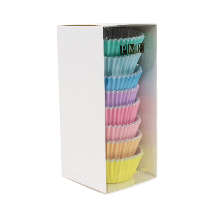 100 caissettes pour muffins et cupcakes doublées de feuille 