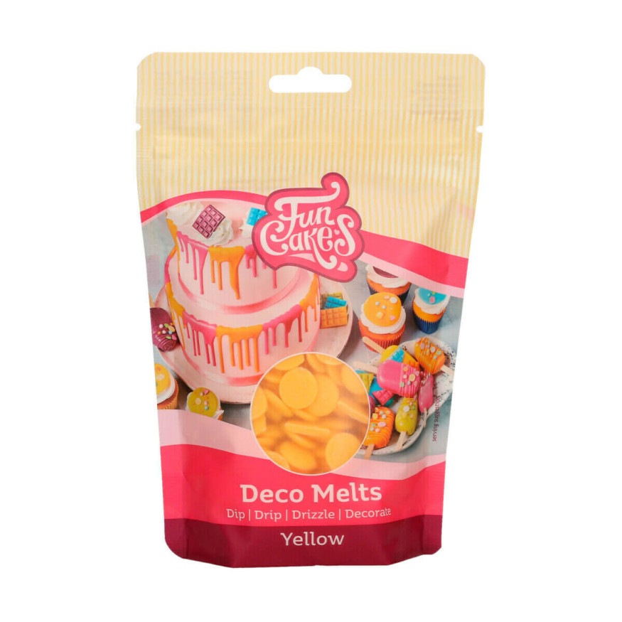 Deco melts jaune 250 gr - FunCakes