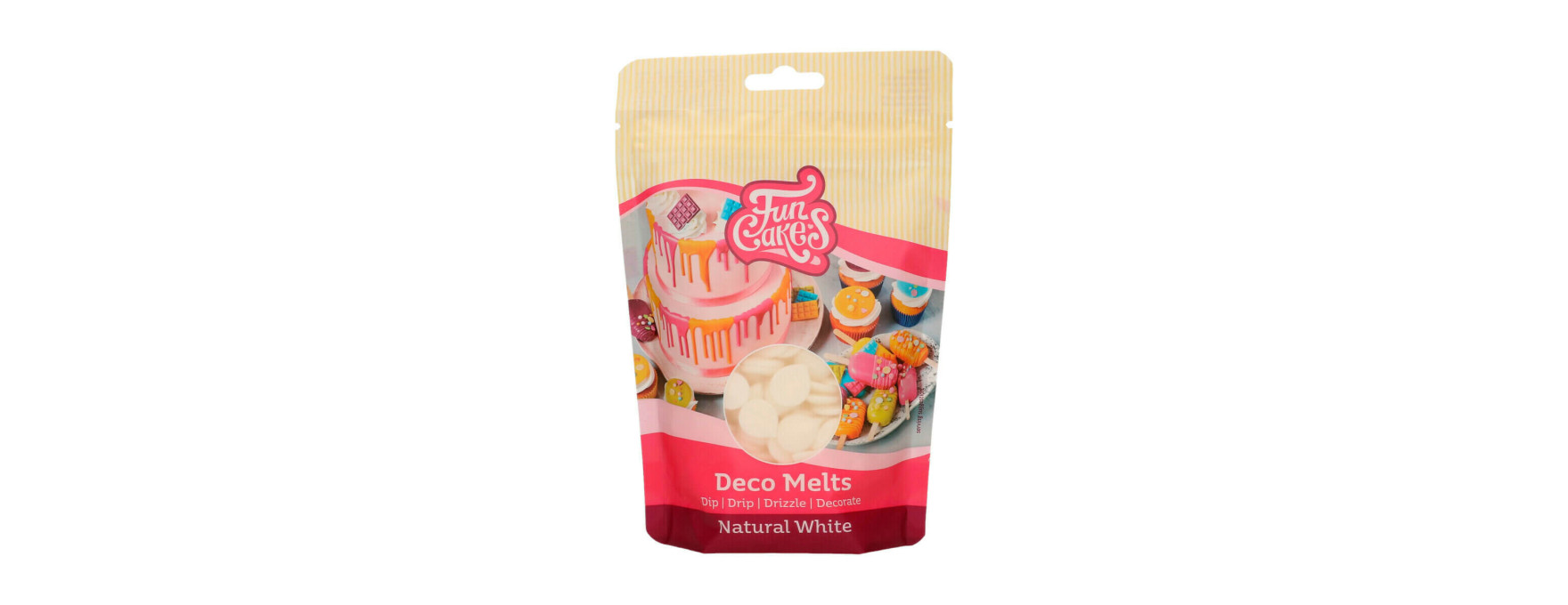 Deco melts blanc naturel 250 gr - FunCakes