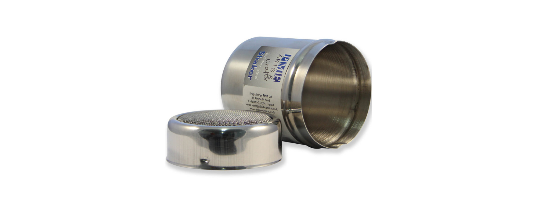Saupoudreur tamis en inox avec couvercle 8 cm - PME