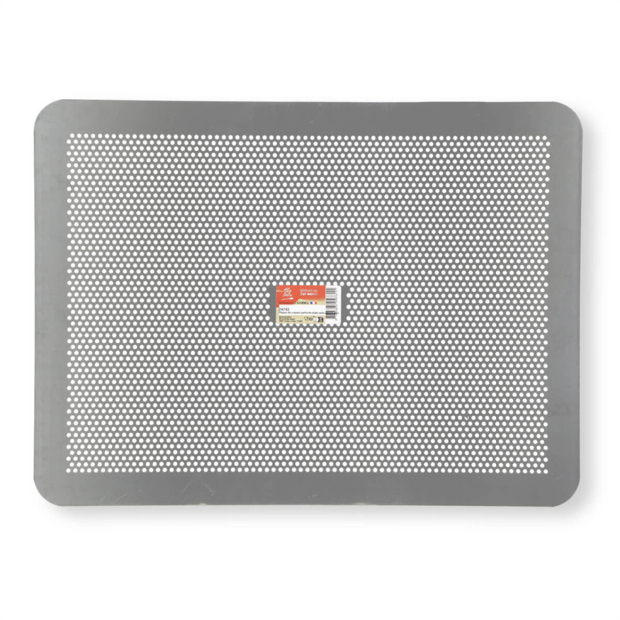 Plaque de cuisson perforée plate sans rebord en aluminium 30