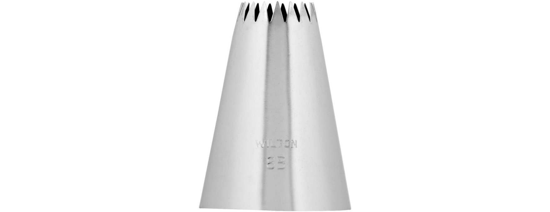 Douille en inox : cannelée étoile 15 mm  8B - Wilton