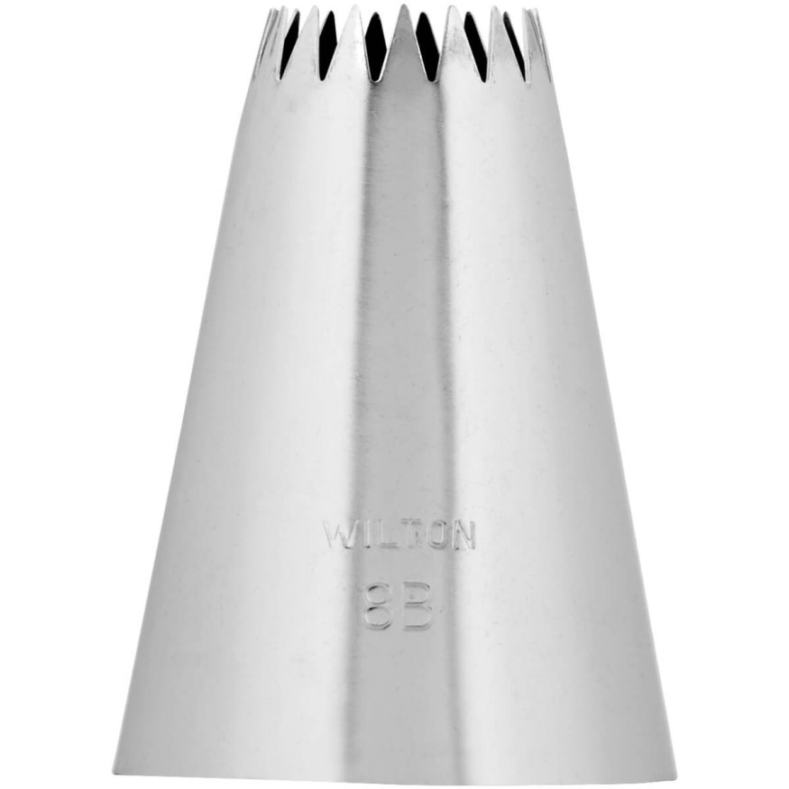 Douille en inox : cannelée étoile 15 mm  8B - Wilton
