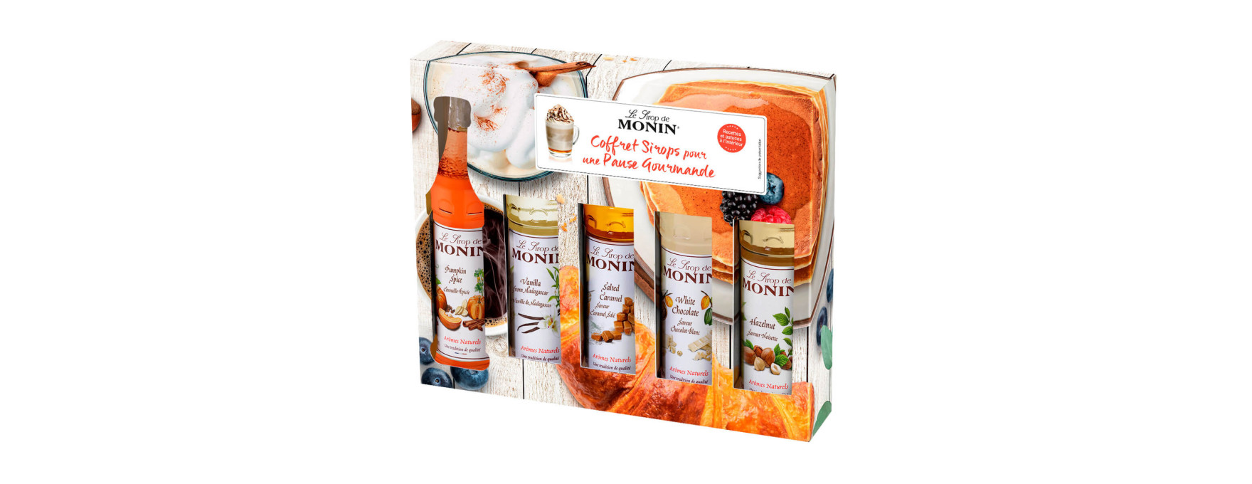 Coffret sirops pour une pause gourmande 5 mignonnettes 5 x 5