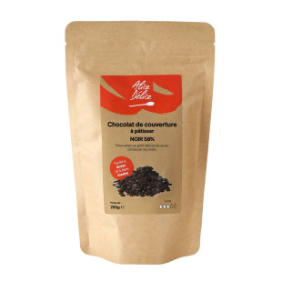 Chocolat noir à pâtisser 58% 250 gr - Alice Délice