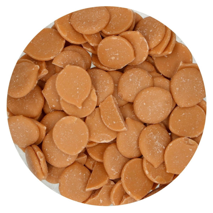 Deco melts marron clair saveur caramel 250 gr - FunCakes
