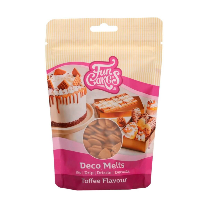 Deco melts marron clair saveur caramel 250 gr - FunCakes