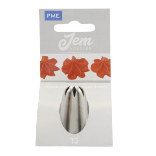 Douille en inox : fleur 15 mm  1J - PME