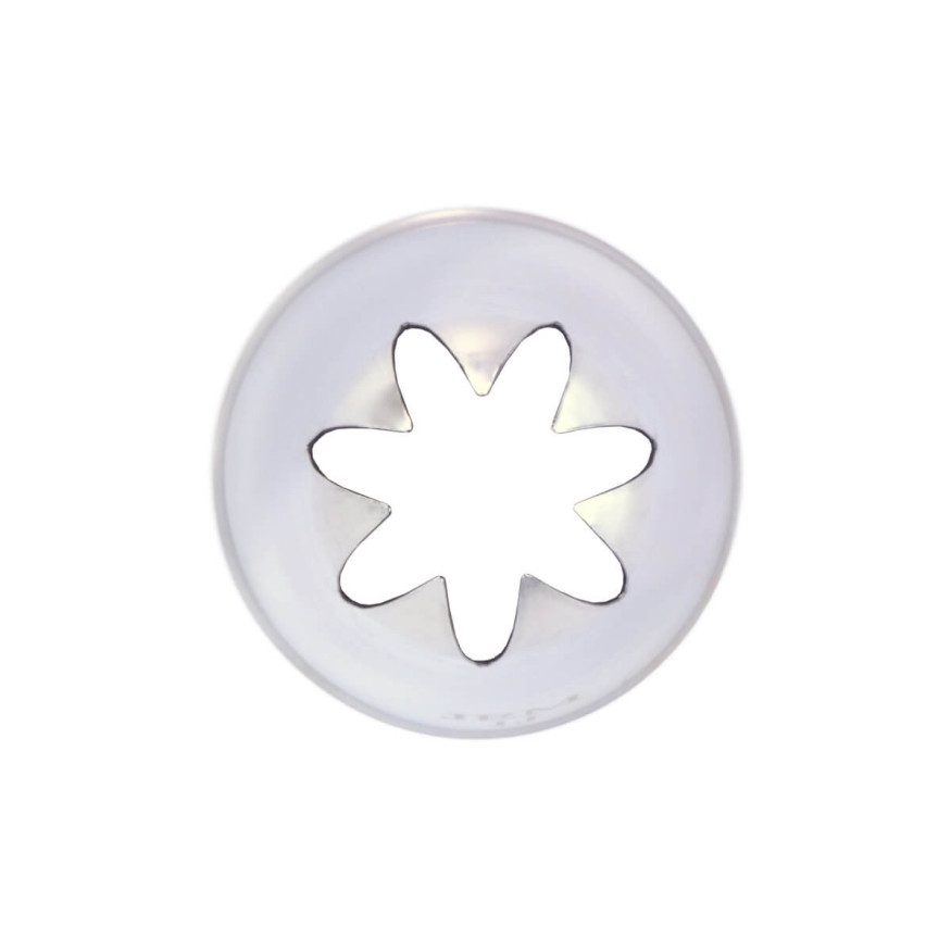 Douille en inox : fleur 15 mm  1J - PME