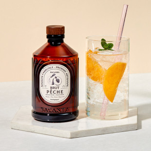 Sirop brut de pêche blanche bio 400 ml - Bacanha