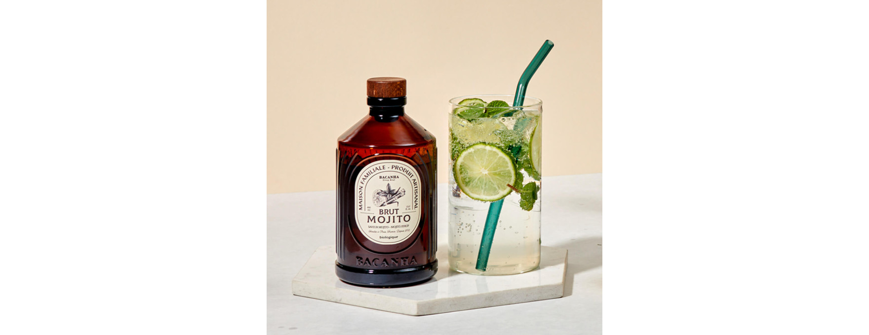 Sirop brut de mojito bio 400 ml - Bacanha