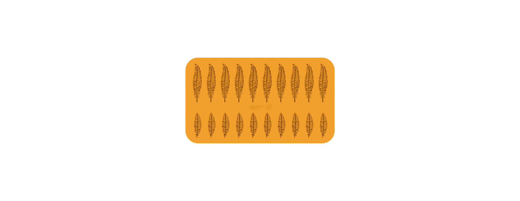 Moule tapis en silicone Piuma - Naturae pour décoration 3D 