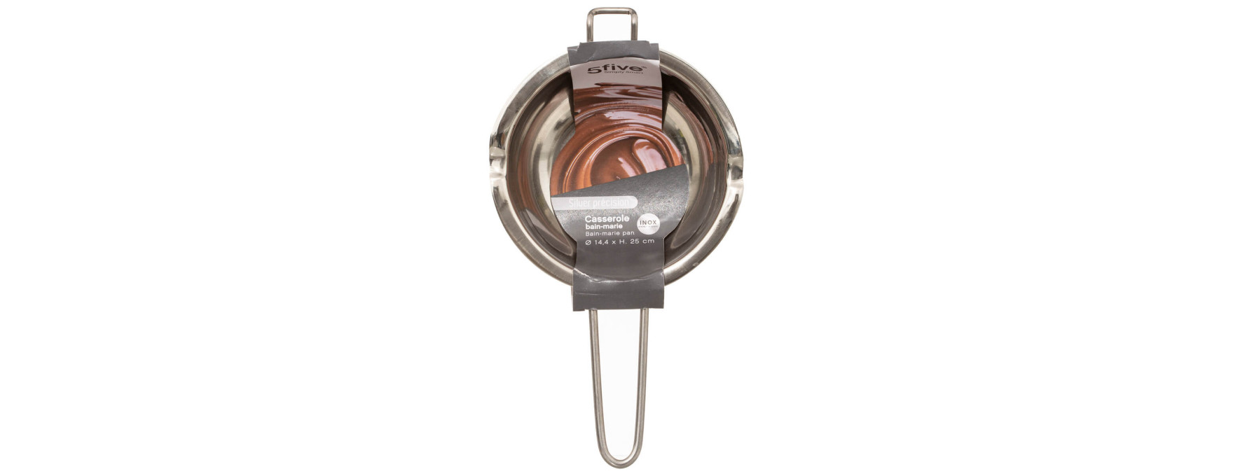 Bol pour bain-marie avec poignée en inox 14.3 x 25.5 cm - 5 Five