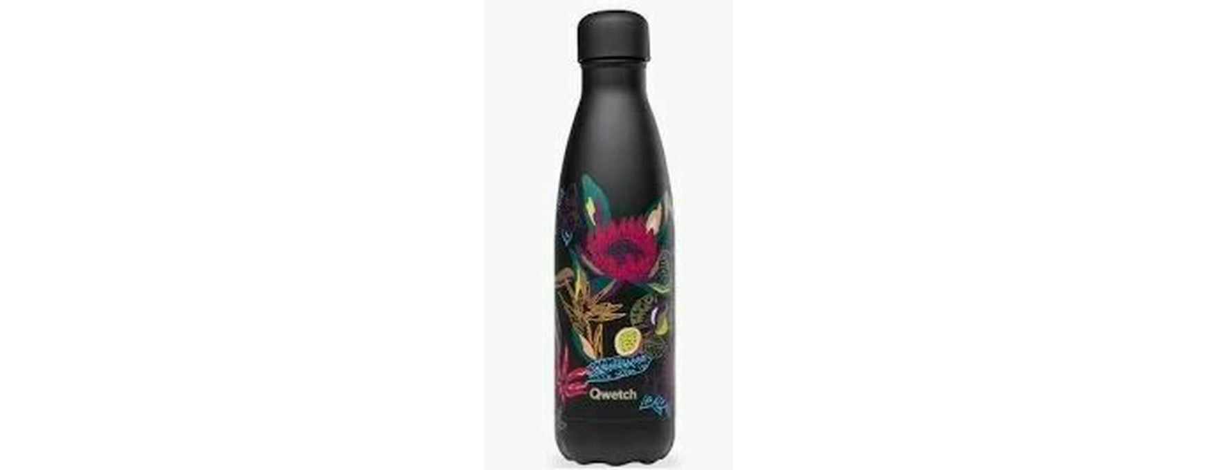 Boîte repas poignée isotherme en inox granite Bleue 850ml -