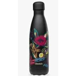 Boîte repas poignée isotherme en inox granite Bleue 850ml - 
