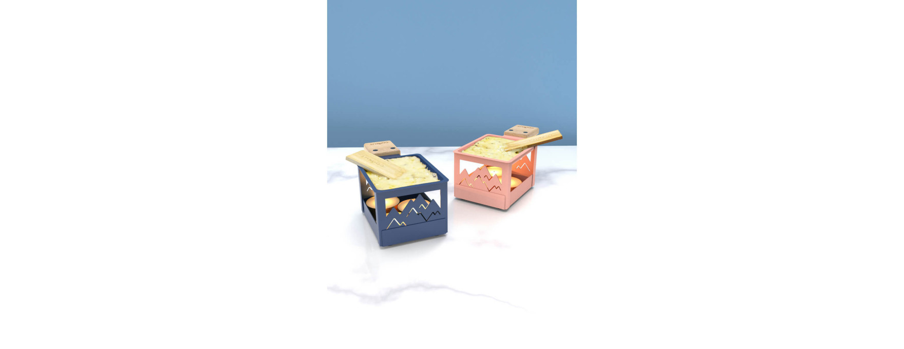 Raclette à la bougie duo Lumi Cuivre - Cookut