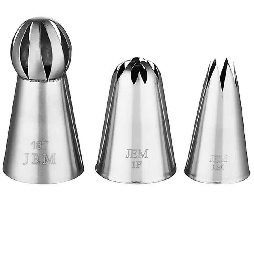 Set de douilles en inox cupcakes collection : fleur rose