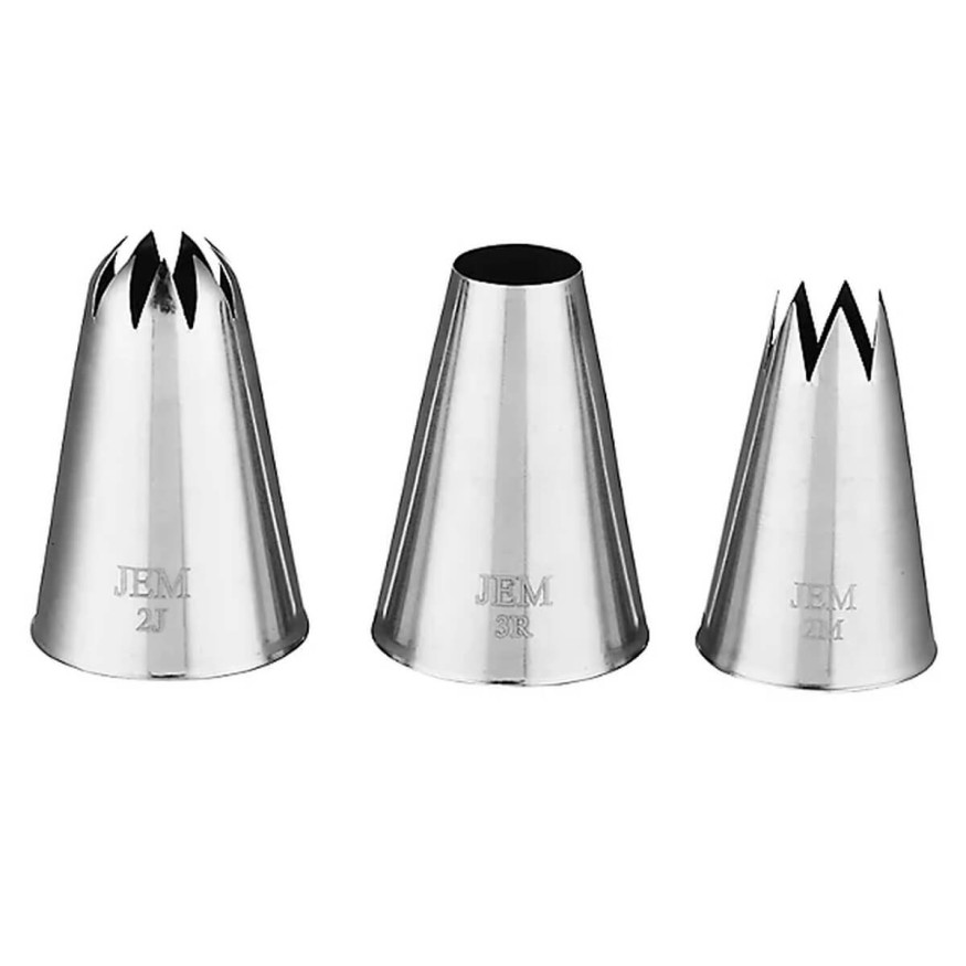 Set de douilles en inox large cupcakes collection : fleur rose