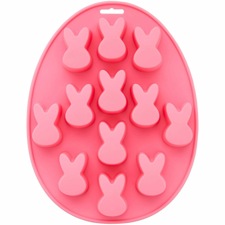 Moule en silicone 12 petits lapins de Pâques 4.5 cm - Wilton
